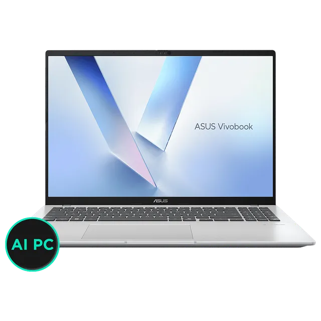ASUS Vivobook 16 – Intel Core Ultra 5 | 16GB RAM | 512GB SSD | 16” WUXGA | Windows 11 Home | MS Office 2024 | Cool Silver